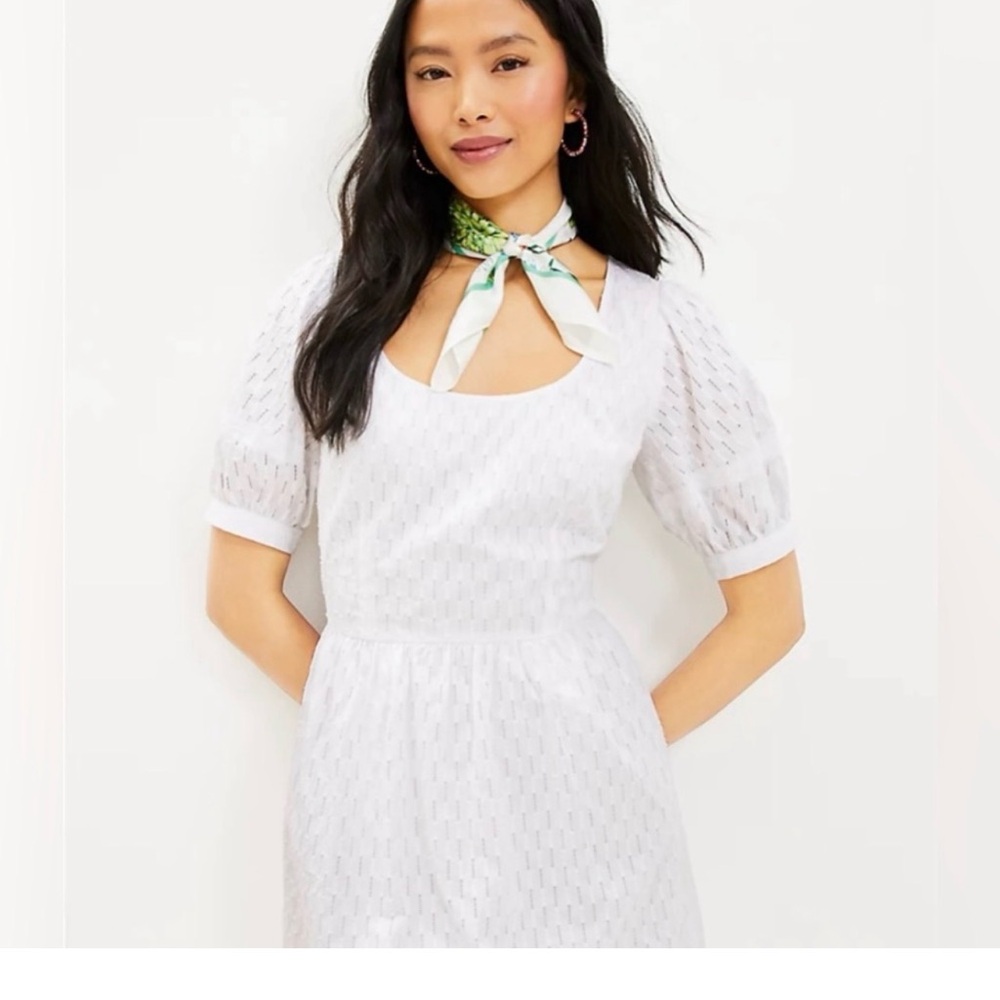 Loft white dress